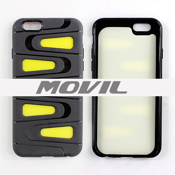 NP-2493 Híbrido TPU   PC Funda Protectora Cubierta a Prueba de Golpes para iPhone 6-10